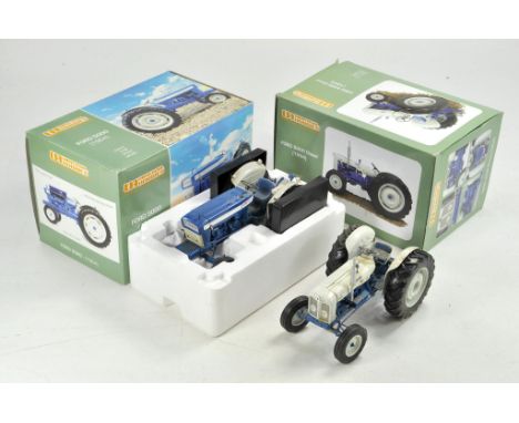 Universal Hobbies 1/16 Tractor duo comprising Ford 5000 and Ford 5000 USA issue. Would benefit from a clean, possibly some mi
