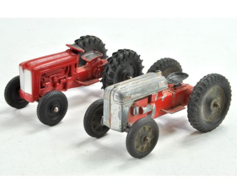 Tootsie Toy Duo of vintage tractor issues. Fair to very good.