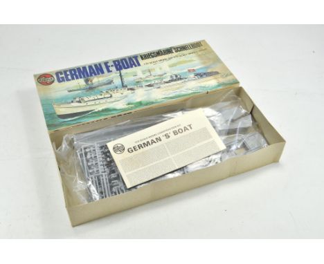 Airfix Vintage Plastic Model Kit comprising 1/72 German E-Boat. Complete and Unstarted.