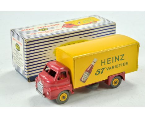 Dinky No. 923 Big Bedford "Heinz 57 Varieties" Sauce Bottle Issue Van. Red body cab and chassis with yellow back and Supertoy