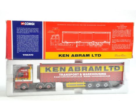 Corgi Diecast Model Truck issue comprising No. CC12411 Volvo Curtainside in the livery of Ken Abram. Missing certificate, goo