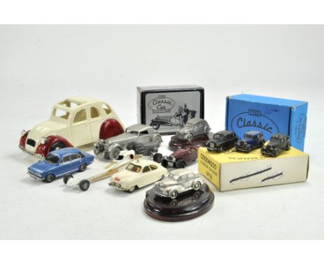 Assorted and interesting model car replica group including some white metal issues plus other bespoke promotional items inclu