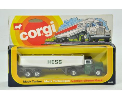 Corgi Super Juniors Scarce Factory Sample of the Mack Tanker in the livery of Hess. Provenance From the Monty Calme Collectio