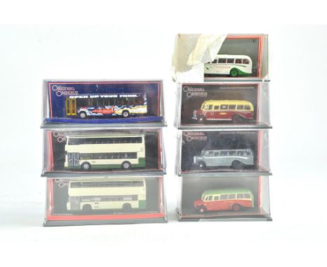 Seven Corgi Original Omnibus 1/76 Diecast Bus / Coach issue in various liveries. Excellent in boxes.
