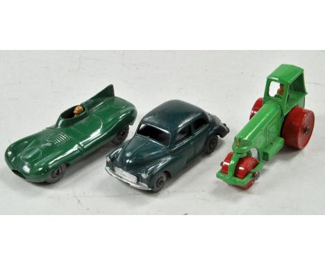 Matchbox Regular Wheels No. 1b Aveling Barford Diesel Road Roller, generally excellent plus No. 41a Jaguar Type d, very good 