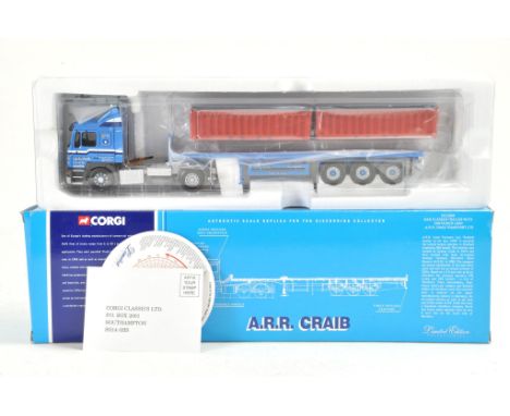 Corgi Diecast Model Truck issue comprising No. CC12004 MAN Flatbed in the livery of ARR Craib. Excellent and complete in box.