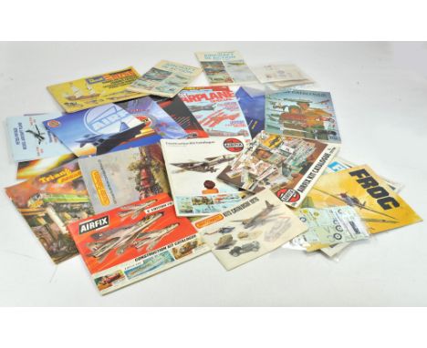 Large group of Model Kit catalogues including some older issue Airfix plus Revell, Hornby etc in addition to modern variants.