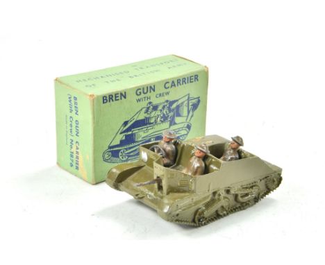 Britains No. 1876 Vintage issue Bren Gun Carrier with Crew. Generally very good to excellent, some marks in places in excelle