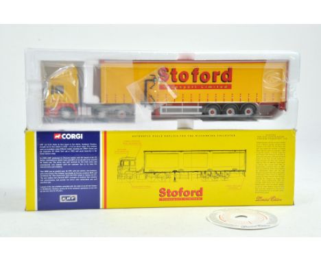 Corgi Diecast Model Truck issue comprising No. CC12702 ERF ECS Curtainside. Appears to be complete, good in box.