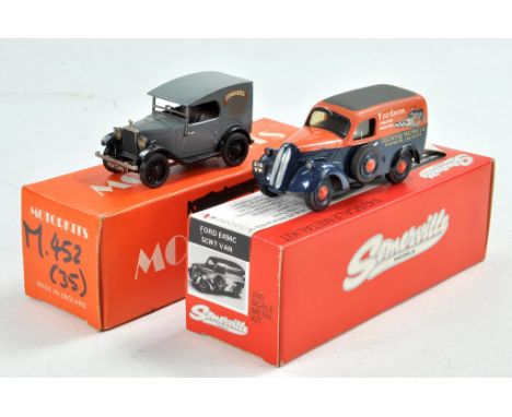 Somerville / Motorkits Handbuilt 1/43 Model duo comprising Edwards Vintage Van Ford Fordson Tractor Service Van. Generally go