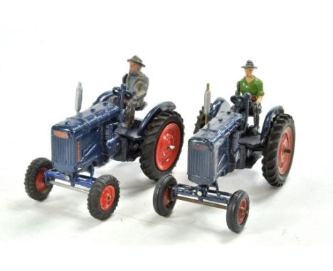 Britains Duo of Fordson Major E27N Tractor issues, both with signs of restoration.