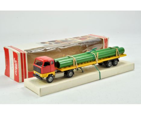 Tekno early issue No. 426 Volvo F88 Pipe Trailer. Lovely toy is excellent with little sign of marks or wear in good original 