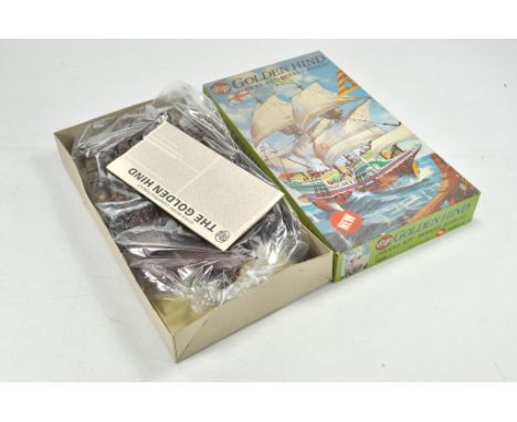Airfix Vintage Plastic Model Kit comprising Golden Hind Ship. Complete and Unstarted.