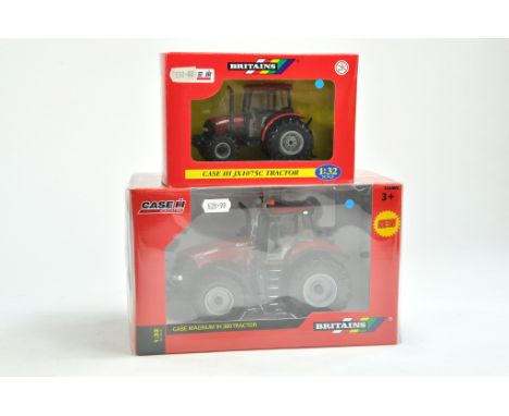 Britains 1/32 Farm issue comprising Case IH Magnum 380 Tractor plus Case IH JX1075C. Excellent, secured in box, not displayed