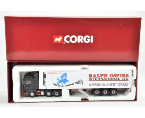 Corgi Diecast Model Truck issue comprising Scania Fridge Trailer in the livery of Ralph Davies. No certificate or complete bo