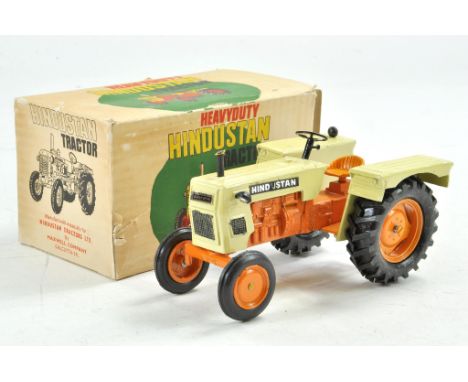 Maxwell India 1/24 approx Hindustan Heavy Duty Tractor. Generally very good to excellent in fair box. Scarce.
