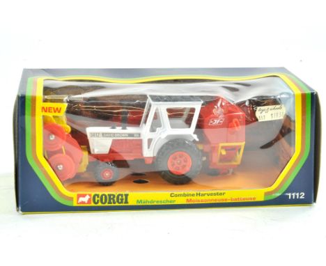 Corgi No. 1112 David Brown Tractor an JF Combine Harvester. Excellent with little sign of wear in very good box, just a small