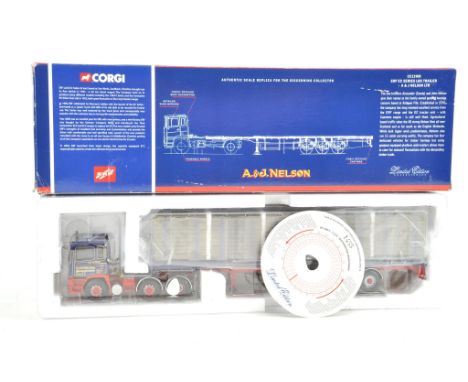 Corgi Diecast Model Truck issue comprising No. CC11908 ERF EC Log Trailer. Appears to be complete, good in box.