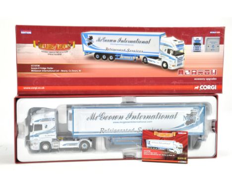 Corgi Diecast Model Truck issue comprising No. CC13736 Scania R Fridge Trailer in livery of McGeown. Appears good in box.
