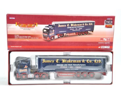 Corgi Diecast Model Truck issue comprising No. CC14027 Volvo Fridge Trailer in livery of James Blakeman. Missing certificate,