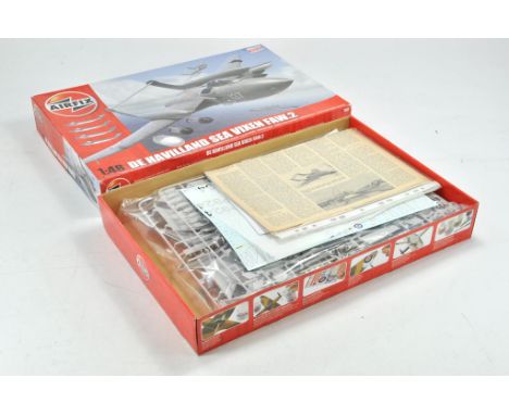 Airfix 1/48 model aircraft kit comprising DH Sea Vixen. Appears complete and unstarted.