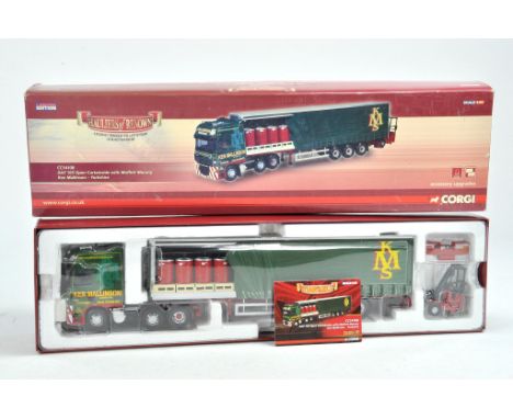 Corgi Diecast Model Truck issue comprising No. CC14108 DAF 105 Curtainside in livery of Ken Mallinson. Appears to be complete