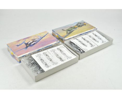 Hasegawa duo of plastic model aircraft kits comprising Focke Wulf (Two variants). Both complete and unstarted.