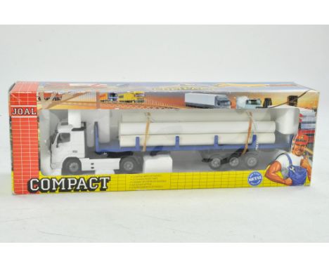 Joal 1/50 Model Truck Set comprising Volvo with Flatbed Trailer and Load. Good in box.