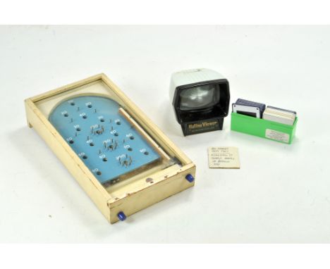 Wooden and Glass Vintage Chad Valley Bagatelle Game plus Red Arrows Image Viewer (slides) and viewer.