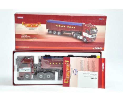 Corgi Diecast Model Truck issue comprising No. CC13432 MAN TGA Tipper in livery of Cawley. Appears good in box.