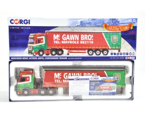Corgi Diecast Model Truck issue comprising No. CC15201 MAN TGX Curtainside in the livery of Dyce Carriers. Appears to be comp