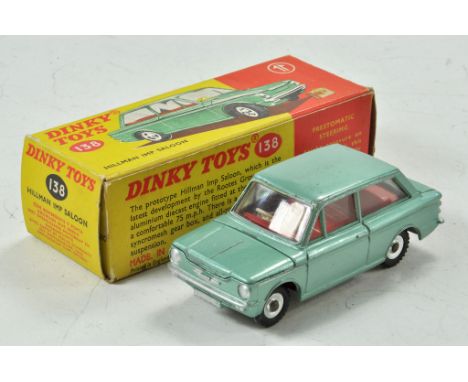 Dinky No. 138 Hillman Imp Saloon in light green with red interior and chrome hubs. Some rubs to roof, otherwise excellent in 