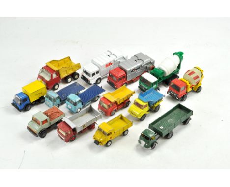 Assorted Mixed Worn Vintage Diecast from Corgi, Matchbox and Others including harder to find Micro Models issue. Fair to Good