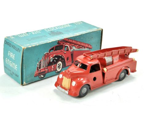 Chad Valley Vintage Clockwork Wee-Kin Series Fire Engine. Lovely example looks generally excellent, little or no signs of sig