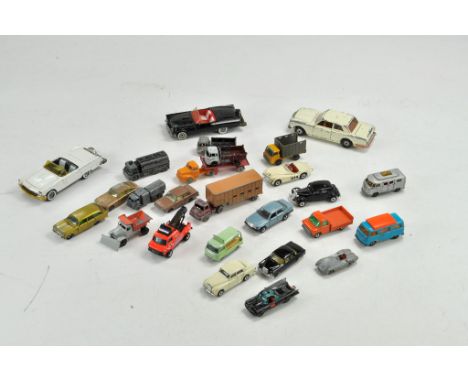 Assorted Mixed Worn Vintage Diecast from Corgi, Matchbox and Others. Fair to Good.