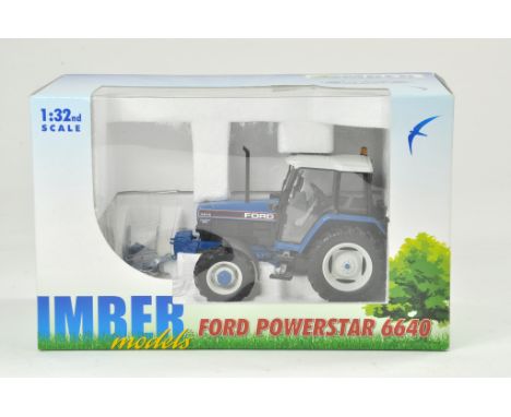 ROS 1/32 Farm issue comprising Ford 6640 SLE 4WD Tractor. Limited Edition for Imber Models. Previously on display, the model 
