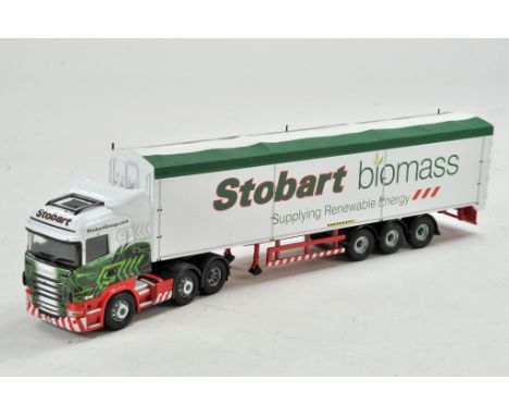 Corgi Diecast Model Truck issue comprising Scania Moving Floor Trailer in the livery of Eddie Stobart. No mirrors, certificat