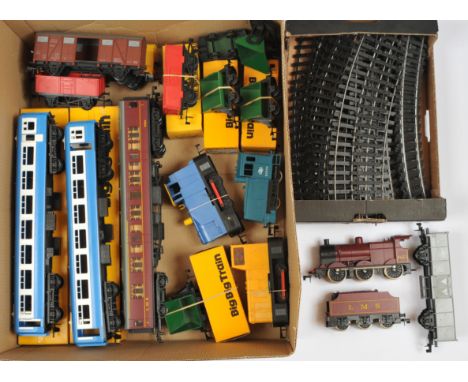 Lima &amp; Rovex Big Big Train O Gauge items. To include Lima LMS 0-6-0 4683 loco &amp; tender, Lima 2x LMS coaches, Big Big 