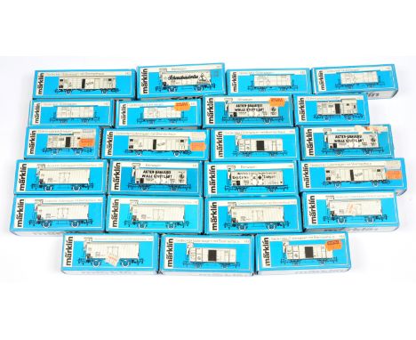 Marklin Assortment of 23 Wagons: Conditions Good to Excellent.