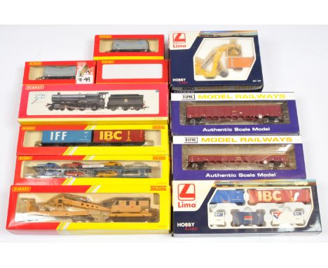 Hornby (China), Dapol &amp; Lima Group of Loco &amp; Wagons. Comprising Hornby R2548 4-6-0 BR Black Grange Class "Frankton Gr