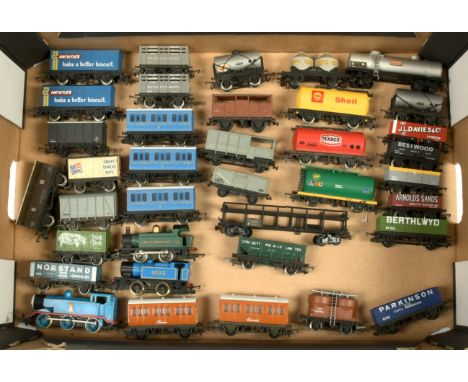 Assortment of Unboxed Freight and Passenger Stock and Thomas The Tank Engine with Annie and Clarabel: Two 0-4-0 Locomotives, 