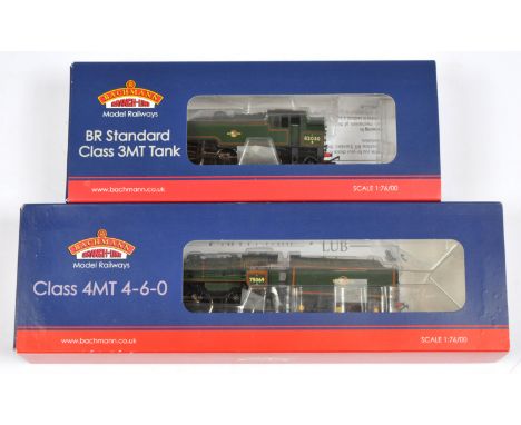 Bachmann Branch-line 31-976A And 31-116: 31-976A 2-6-2 Standard Class 3MT BR Lined Green Late Crest No.82030, Conditions: Nea