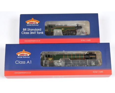 Bachmann Branch-line 31-976A and 32-558: 31-976A 2-6-2 Standard Class 3MT BR Lined Green Late Crest No.82030, Conditions: Nea