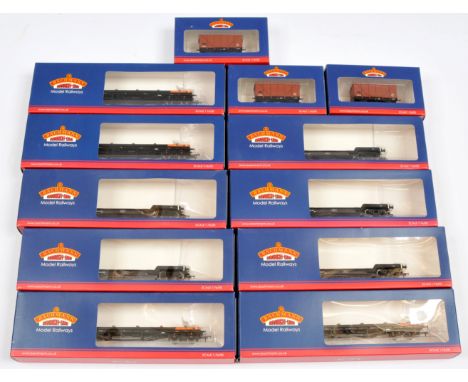 Bachmann Branchline OO Group of boxed wagons. Comprising 5x 33-902 BR Departmental Black Bogie Well, 4x 38150A BDA Bogie Bols