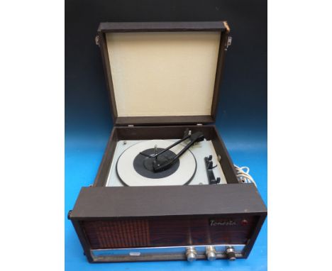 A Dansette Conquest record player with Garrard deck together with a Tonesta example by Oxford, both c1960