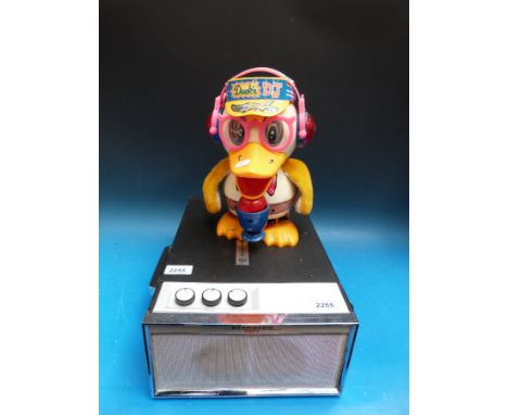 A Monarch Standard hi-fi c1960s portable record player together with a Disco Duck Duckin DJ