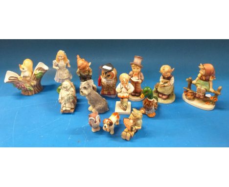 A collection of Goebel and other ceramic figures 