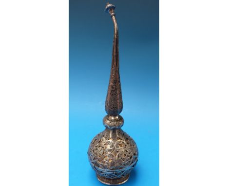 A Turkish/Syrian filigree hookah pipe