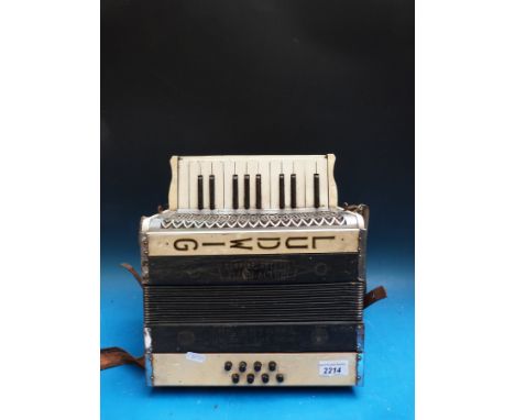 A Ludwig 8 bass piano accordion, c1930 childs/student model 
