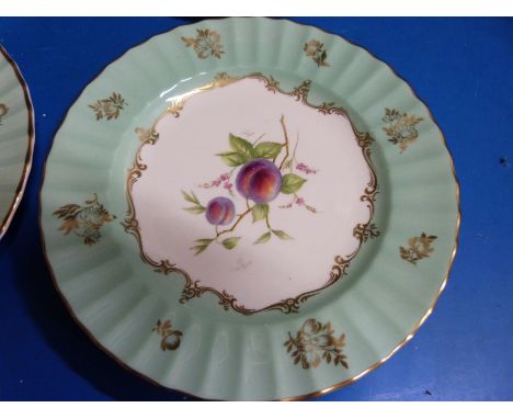 A set of six signed Royal Worcester hand painted fruit cabinet plates, signatures include Ayrton, Price, Wilson etc. diameter